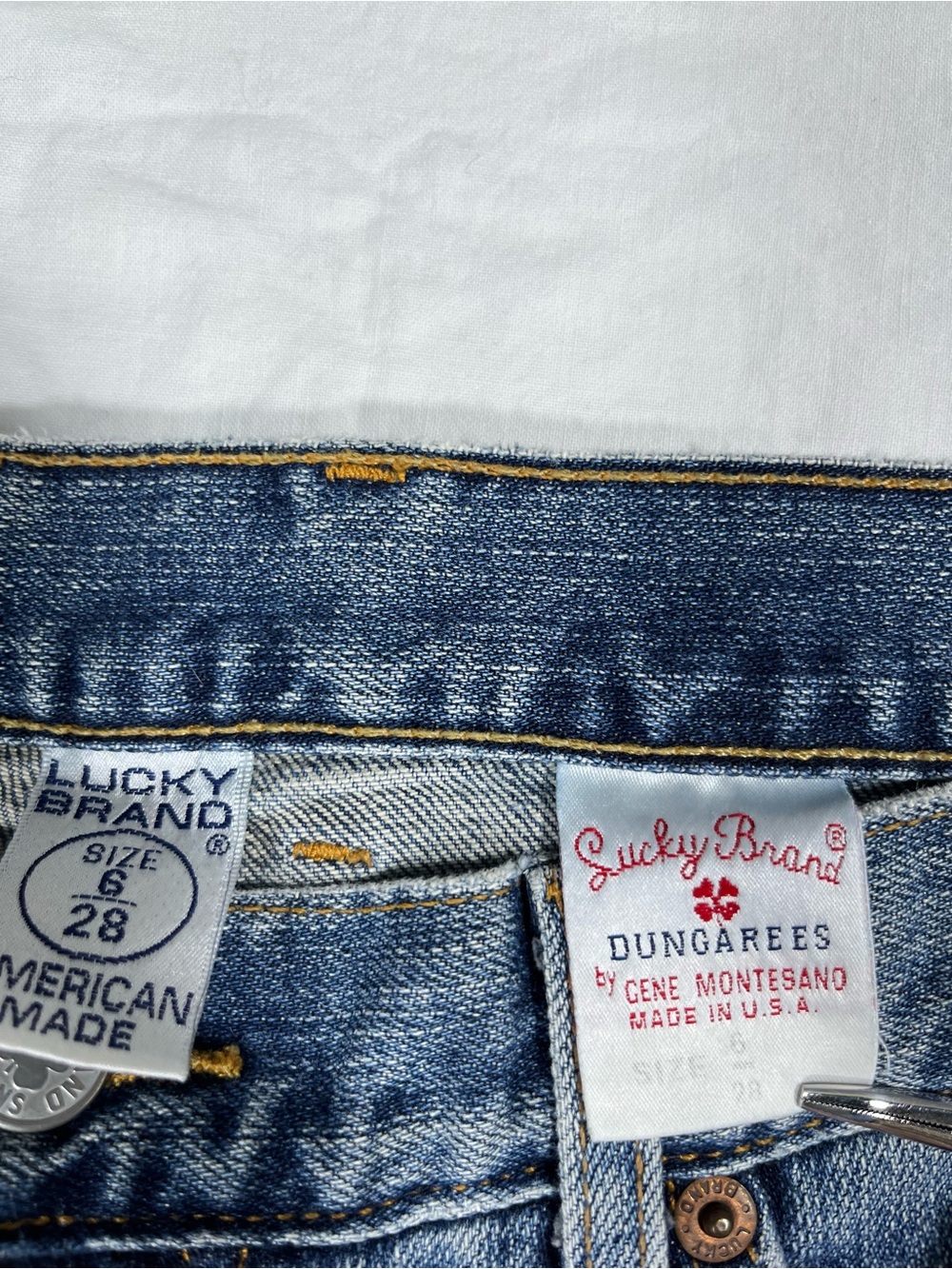 Vintage Lucky Brand Dungarees Bootcut Jeans Women’s Size 6/28 - Picture 4 of 15